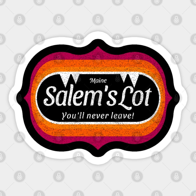 Welcome to Salem's Lot, Maine - You'll Never Leave! Sticker by Contentarama